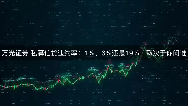 万光证券 私募信贷违约率：1%、6%还是19%，取决于你问谁